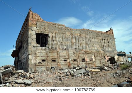 Area 35.(Ploshadka 35 ru.)Sary Shagan.Former Soviet  anti-ballistic missile testing range.Kazakhstan.May 6, 2017.Sary Shagan.Kazakhstan