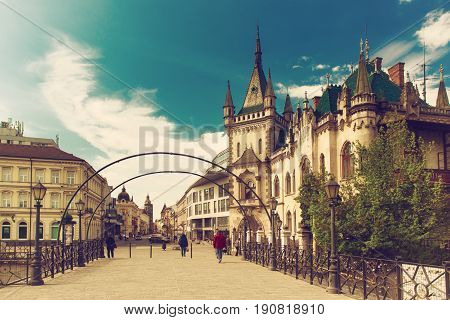 View of Jakabov Palace in the old town in Kosice, Slovakia