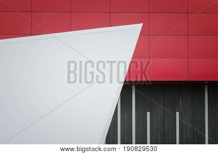 Modern urban architecture. Abstract architecture detail background.