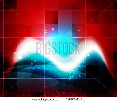 Shiny wave, magic light efffect abstract background