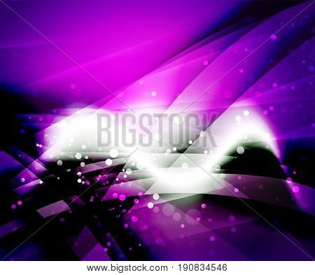 Shiny wave, magic light efffect abstract background