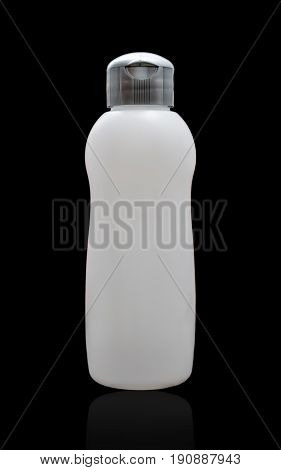 Dish Washing Soap Plastic Bottle Isolated On Black