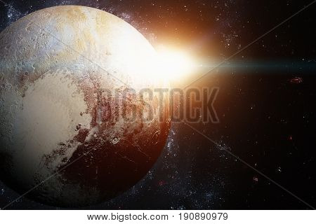 Solar System - Pluto. It Is A Dwarf Planet In The Kuiper Belt.
