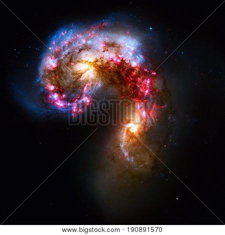 Antennae Galaxies Are A Galaxies In The Constellation Corvus.