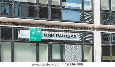 Close-up On The Sign Of An Agency Of 