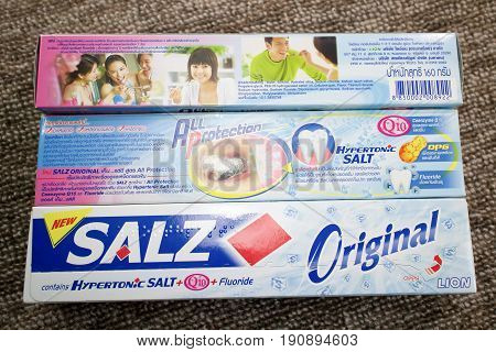Product Shot Of Salz Original Toothpaste.