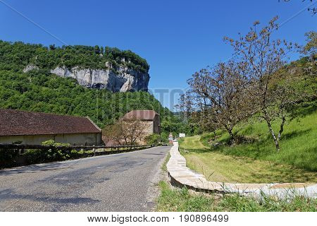 The Village Of Baume-les-messieurs Lies Within The Most Extensive Of The Steephead Valleys Of The Ju