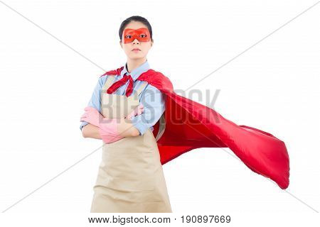 Confidence Serious Super Housewife Hero