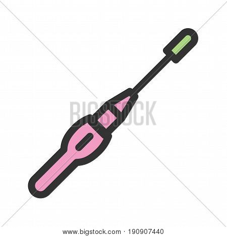 Root, canal, dental icon vector image. Can also be used for dentist equipment. Suitable for mobile apps, web apps and print media.