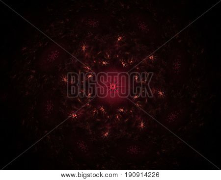 Geometry of Space series. Visually attractive backdrop made of conceptual grids curves and fractal elements suitable as element for layouts on physics mathematics technology science and education.
