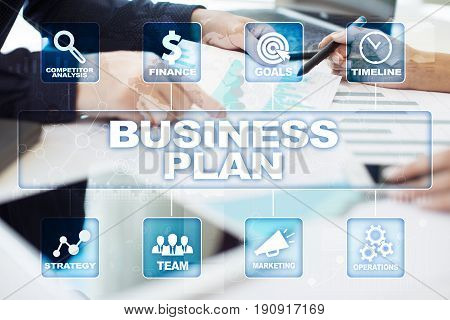 Business plan and strategy concept. Business concept.