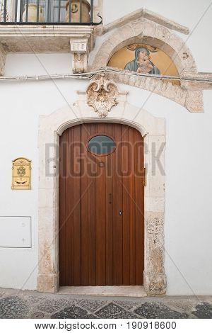 Historical palace. Martina Franca. Puglia. Southern Italy.