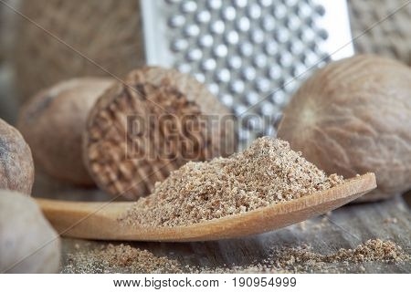 Group Of Nutmeg Seeds