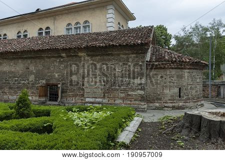 Fragment from ancient  church Sant Pantaleimon dig in earth, Vidin town, Bulgaria