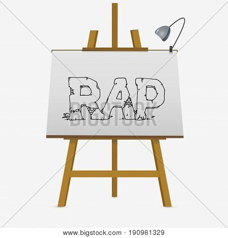 Lettering Rap Word