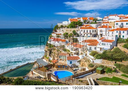 Azenhas do Mar, Portugal coastal town.