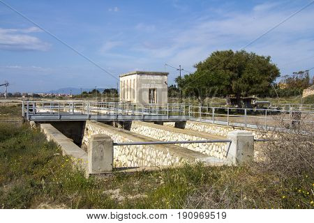 Cagliari: industrial salt structures within the Molentargius Regional Park - Sardinia
