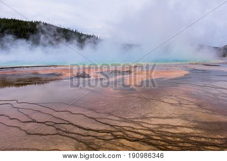 Grand Prismatic Spring at Yellowstone National Park
