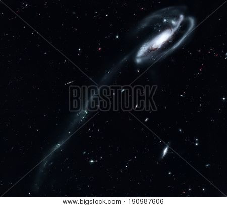 The Tadpole Is A Barred Spiral Galaxy In The Constellation Draco
