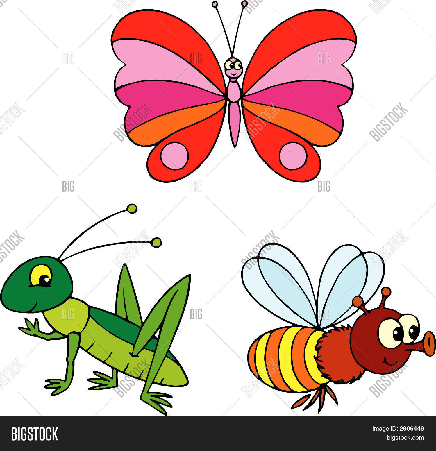 Butterfly, Bee Vector & Photo (Free Trial) Bigstock