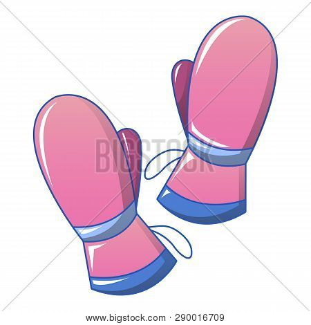 Winter Gloves Icon. Cartoon Of Winter Gloves Vector Icon For Web Design Isolated On White Background