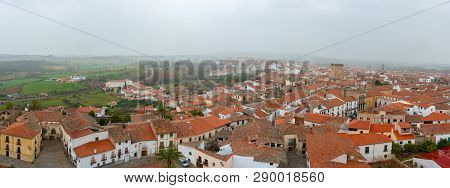 Panoramic View Of Coria, In Caceres, Extremadura, Spain