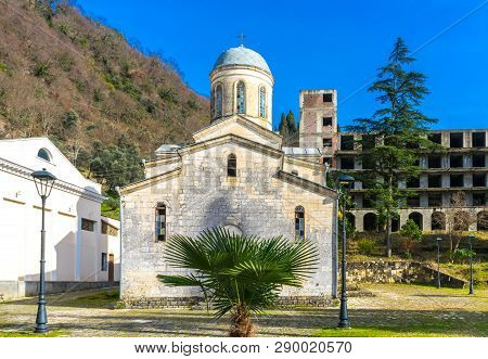 Temple Of St. Simon The Cananite In New Athos In Abkhazia