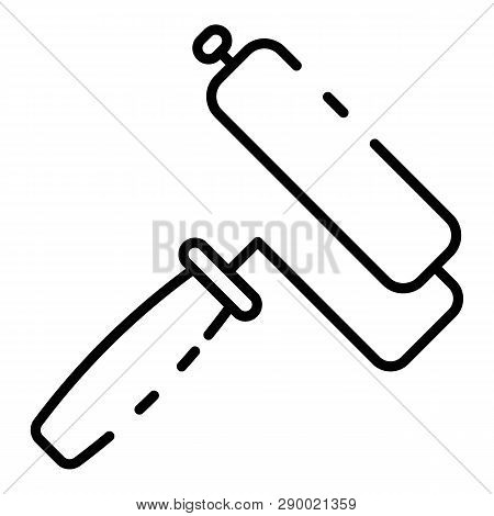 Paint Roler Icon. Outline Paint Roler Vector Icon For Web Design Isolated On White Background