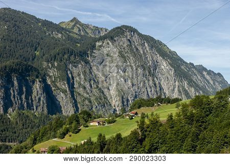 Summer Mountain Landscape Sunny Neautiful Day Austria