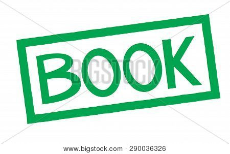 Book Stamp On White Background. Sign, Label Sticker