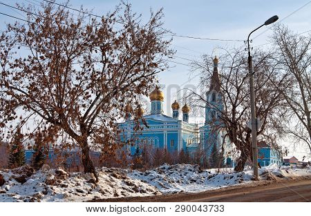 Church Of The Intercession Of The Most Holy Mother Of God, Built In 1883-1885 On A Sunny Winter Day.