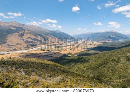 Aerial View Of Wairau River In Marlborough Region, South Island, New Zealand