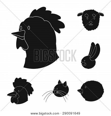 Vector Illustration Of Ranch  And Organic  Logo. Set Of Ranch  And Head Vector Icon For Stock.