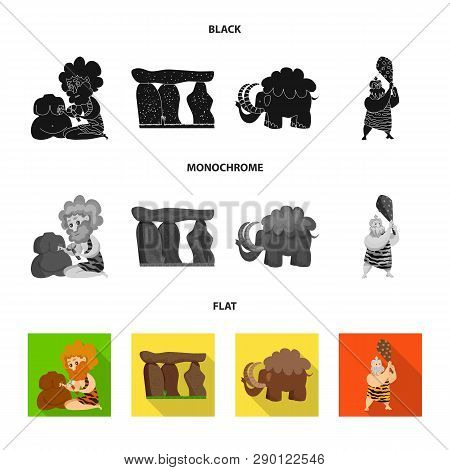 Vector Design Of Evolution  And Prehistory Symbol. Collection Of Evolution  And Development  Stock V