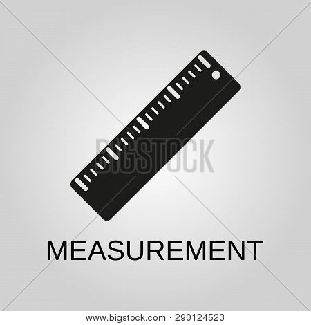 Measurement Icon. Measurement Symbol. Flat Design. Stock - Vector Illustration.