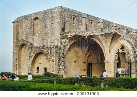 Bellapais, Cyprus - November 12, 2013: Ruins Of The Abbey Of Bellapais In The Northern Cyprus. Bella