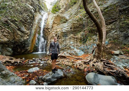 Hiking Trail Millomeris Waterfall Cyprus