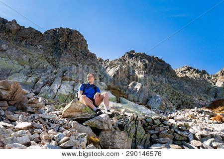 Tourist In Slovakian Mlynicka Dolina