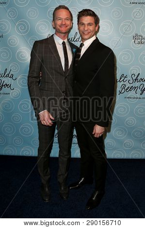 NEW YORK-APR 14: Neil Patrick Harris (L) and husband David Burtka attend the Broadway opening night after party of 'It Shoulda Been You' at The Edison Ballroom on April 14, 2015 in New York City.