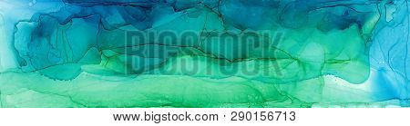 Alcohol Ink Air Texture. Fluid Ink Abstract Background. Art For Design