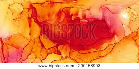 Alcohol Ink Air Texture. Fluid Ink Abstract Background. Art For Design