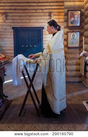 Chapaevsk, Samara Region, Russia - February 17, 2019: Church Of The Kazan Icon Of The Mother Of God 