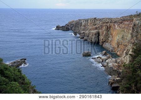 Sandanbeki Cliff In Shirahama, Wakayama, Japan