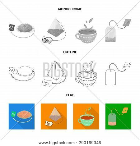 Vector Design Of Healthy And Floral  Icon. Set Of Healthy And Gradient Stock Vector Illustration.