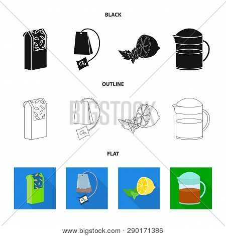 Vector Design Of Healthy And Floral  Sign. Collection Of Healthy And Gradient Stock Vector Illustrat