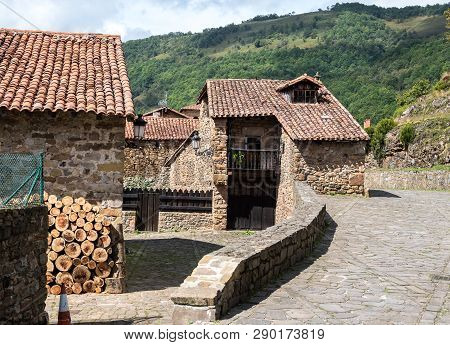 Barcena Mayor, Cabuerniga Valley In Cantabria, Spain.