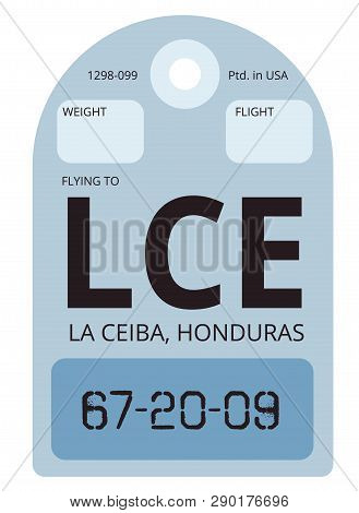 La Ceiba Realistically Looking Airport Luggage Tag