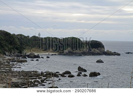 Shionomisaki Lighthouse In Kushimoto, Wakayama, Japan