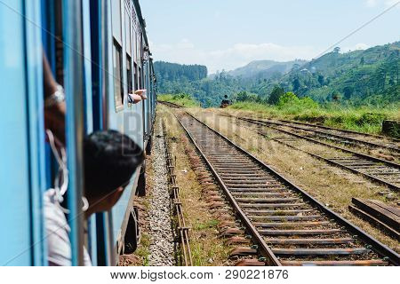 Ella To Kandy Among Tea Plantations In Highlands Of Sri Lank