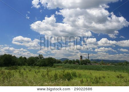Ladscape ที่ springtime